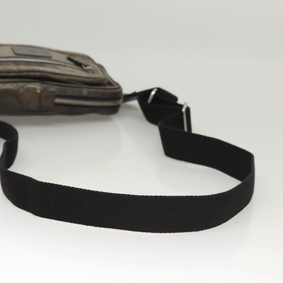 Chloe Body Bag Leather Khaki Silver Auth bs26092