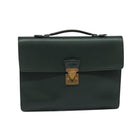 LOUIS VUITTON Taiga Serviette Kourad Business Bag Epicea M30074 LV Auth bs26103-13