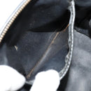 CHANEL Matelasse Vanity Pouch Enamel Black Gold CC Auth bs26105-11