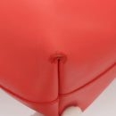 BALENCIAGA Tote Bag Leather Orange Gold Silver Auth bs26109-16