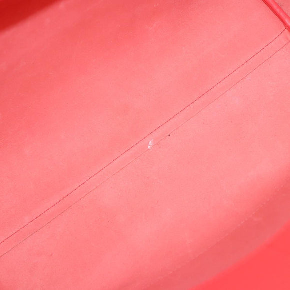 BALENCIAGA Tote Bag Leather Orange Gold Silver Auth bs26109