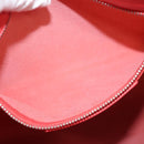 BALENCIAGA Tote Bag Leather Orange Gold Silver Auth bs26109-23