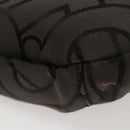 BURBERRY Waist Bag Canvas Gray Silver Auth bs26111-17