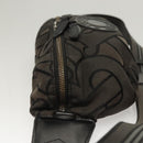 BURBERRY Waist Bag Canvas Gray Silver Auth bs26111-4