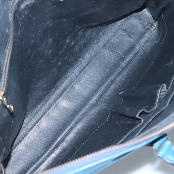 LOUIS VUITTON Epi Porte Documents Voyage Business Bag Blue M54475 Auth bs26141