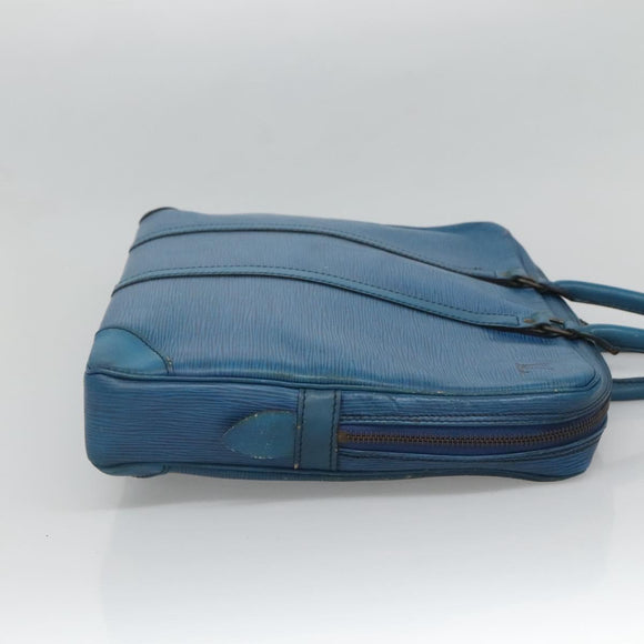 LOUIS VUITTON Epi Porte Documents Voyage Business Bag Blue M54475 Auth bs26141