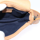 CELINE Shoulder Bag Leather Beige Auth bs26145-18