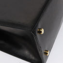 Salvatore Ferragamo Vala Shoulder Bag Leather Black Gold Auth bs26158-13