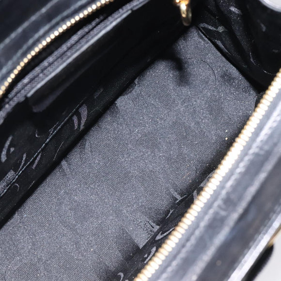 Salvatore Ferragamo Vala Shoulder Bag Leather Black Gold Auth bs26158