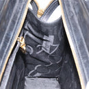 Salvatore Ferragamo Vala Shoulder Bag Leather Black Gold Auth bs26158-18