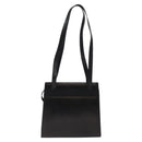 Salvatore Ferragamo Vala Shoulder Bag Leather Black Gold Auth bs26158-3