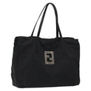 FENDI Zucca Canvas Hand Bag Black Auth bs26161-1