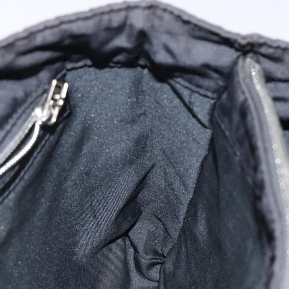 FENDI Zucca Canvas Hand Bag Black Auth bs26161