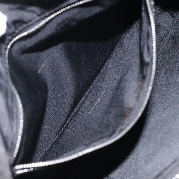 FENDI Zucca Canvas Hand Bag Black Auth bs26161