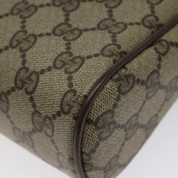 GUCCI GG Supreme Web Sherry Line Clutch Bag PVC Beige 89 01 012 Auth bs26177