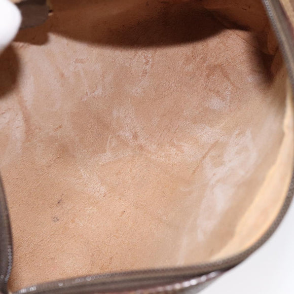 GUCCI GG Supreme Web Sherry Line Clutch Bag PVC Beige 89 01 012 Auth bs26177