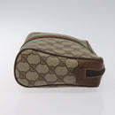 GUCCI GG Supreme Web Sherry Line Clutch Bag PVC Beige 89 01 012 Auth bs26177-3