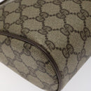 GUCCI GG Supreme Web Sherry Line Clutch Bag PVC Beige 89 01 012 Auth bs26177-14