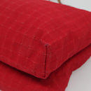 HERMES Amedaba Cabas Do Shoulder Bag Canvas Red Auth bs26182-10
