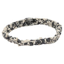 CHANEL Hair Band Tweed White Navy CC Auth bs26189-1