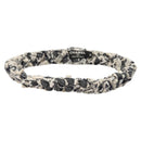 CHANEL Hair Band Tweed White Navy CC Auth bs26189-2