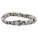 CHANEL Hair Band Tweed White Navy CC Auth bs26189-3