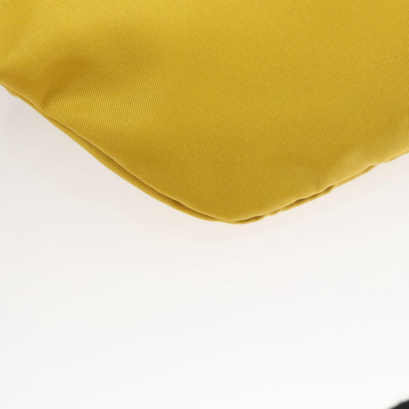 DOLCE&GABBANA Waist bag Nylon Silver Yellow Auth bs26192