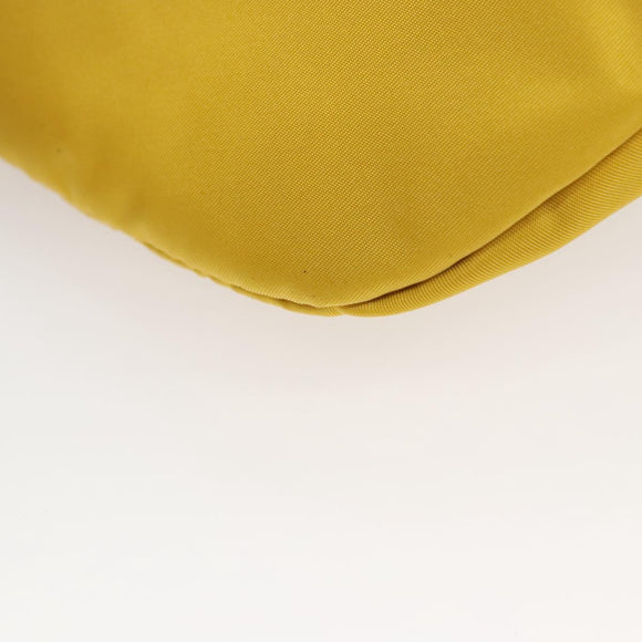 DOLCE&GABBANA Waist bag Nylon Silver Yellow Auth bs26192