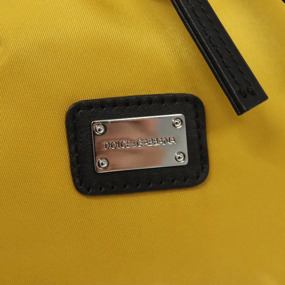 DOLCE&GABBANA Waist bag Nylon Silver Yellow Auth bs26192