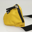 DOLCE&GABBANA Waist bag Nylon Silver Yellow Auth bs26192-3