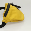 DOLCE&GABBANA Waist bag Nylon Silver Yellow Auth bs26192-4