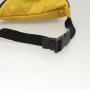 DOLCE&GABBANA Waist bag Nylon Silver Yellow Auth bs26192-7