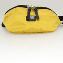 DOLCE&GABBANA Waist bag Nylon Silver Yellow Auth bs26192-5