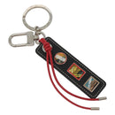 LOUIS VUITTON Taiga Porte Cles Tab LV Alps Charm Black M63771 LV Auth bs26195-1
