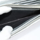 BALENCIAGA Wallet Leather 3Set Black Silver blue Auth bs26196-12