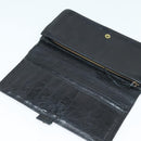 BALENCIAGA Wallet Leather 3Set Black Silver blue Auth bs26196-19