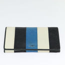 BALENCIAGA Wallet Leather 3Set Black Silver blue Auth bs26196-25