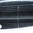 BALENCIAGA Wallet Leather 3Set Black Silver blue Auth bs26196-32