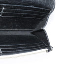 BALENCIAGA Wallet Leather 3Set Black Silver blue Auth bs26196-33