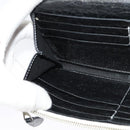 BALENCIAGA Wallet Leather 3Set Black Silver blue Auth bs26196-34