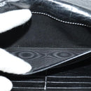 BALENCIAGA Wallet Leather 3Set Black Silver blue Auth bs26196-35