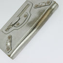 BALENCIAGA Wallet Leather 3Set Black Silver blue Auth bs26196-5