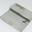 BALENCIAGA Wallet Leather 3Set Black Silver blue Auth bs26196-8