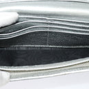 BALENCIAGA Wallet Leather 3Set Black Silver blue Auth bs26196-9