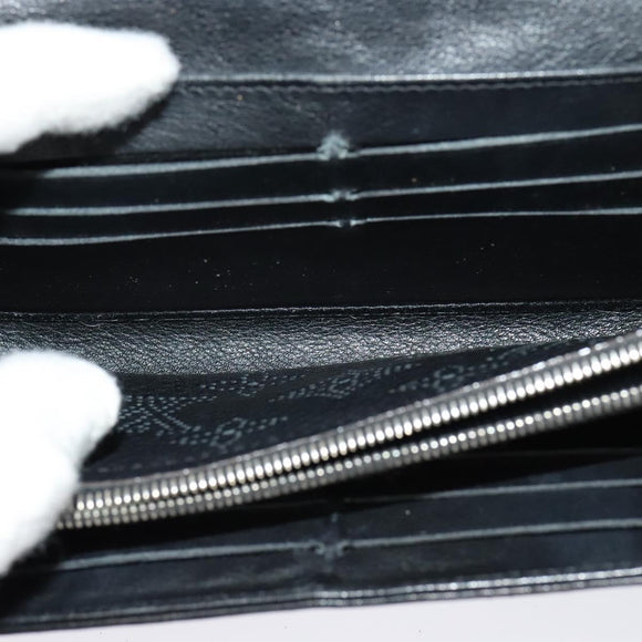 LOUIS VUITTON Suhari Wallet Leather 2Set Black LV Auth bs26197