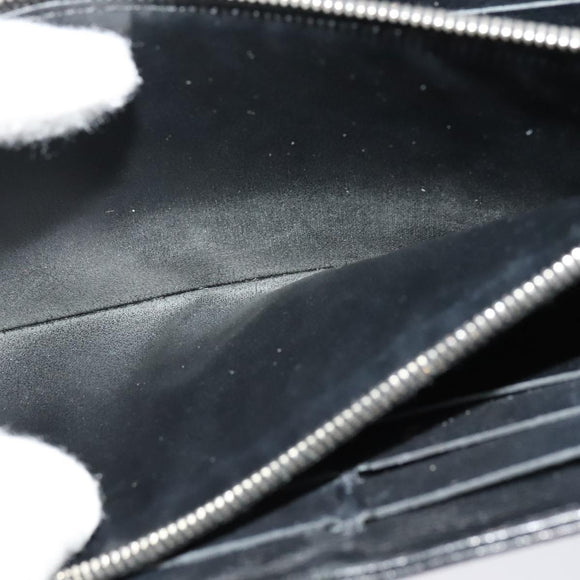 LOUIS VUITTON Suhari Wallet Leather 2Set Black LV Auth bs26197