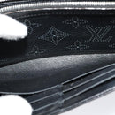 LOUIS VUITTON Suhari Wallet Leather 2Set Black LV Auth bs26197-14