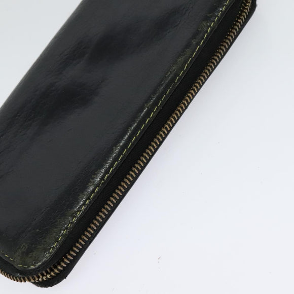 LOUIS VUITTON Suhari Wallet Leather 2Set Black LV Auth bs26197