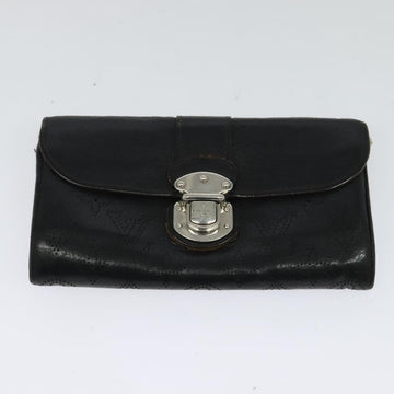 LOUIS VUITTON Suhari Wallet Leather 2Set Black LV Auth bs26197 - 0