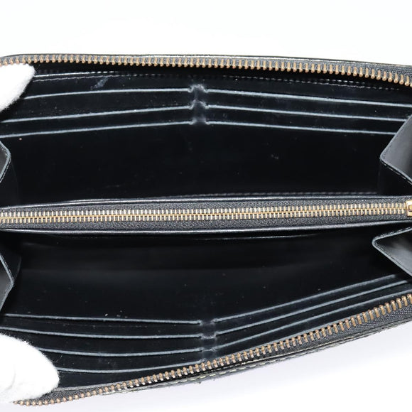 LOUIS VUITTON Suhari Wallet Leather 2Set Black LV Auth bs26197